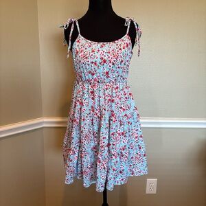 Altar’d State Boho Cottagecore Feminine Romantic Tiered Mini Sundress Sz L